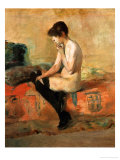 Study of a Female Nude on a Couch Giclee Print by Henri de Toulouse-Lautrec