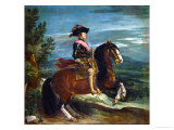 Equestrian Portrait of King Philip IV (1605-1665) Giclee Print by Diego Velázquez
