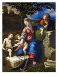 The Holy Family Under an Oak Tree Giclee Print by Raphael 