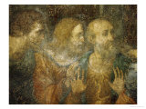 Three Apostles, Detail from Leonardo's Last Supper, 1498 ジクレープリント - ダ・ヴィンチ、レオナルド・