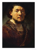 Self-Portrait with Beard, 1634/35 Giclee Print by Rembrandt van Rijn 