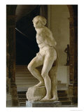 Rebellious Slave, for the Tomb of Pope Julius II, Giuliano Della Rovere Giclee Print by Michelangelo Buonarroti 