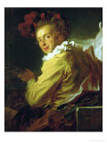 Music, Portrait De Monsieur De La Breteche, Brother of the Abbe Saint-Non Giclee Print by Jean-Honoré Fragonard