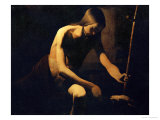 Saint John the Baptist in the Wilderness, circa 1645-1650 Giclee Print by Georges de La Tour