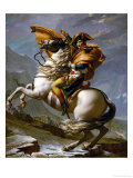 Bonaparte Crossing the Great Saint Bernard Pass, 1801 Reproduction procédé giclée par Jacques-Louis David