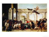 Christ Heals the Paralytic Giclée-tryk af Giovanni Battista Tiepolo
