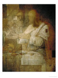 The Apostle Simon, Detail from Leonardo's Last Supper, 1498 reproduction procédé giclée par Leonardo da Vinci 