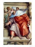 The Sistine Chapel; Ceiling Frescos after Restoration, the Prophet Ezekiel Lámina giclée por Michelangelo Buonarroti The Sistine Chapel; Ceiling Frescos after Restoration, the Prophet Ezekiel Lámina giclée por Michelangelo Buonarroti