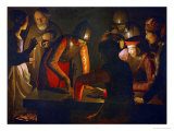The Denial of Saint Peter, 1650 reproduction procédé giclée par Georges de La Tour