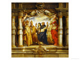 Saint Clara Between Priests and Churchfathers (Saint Ambrosius) Giclee Print by Peter Paul Rubens
