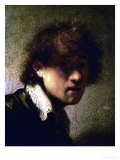 Youthful Self-Portrait Giclee Print by Rembrandt van Rijn 