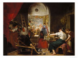 The Tapestry Weavers or the Fable of Arachne Giclee Print by Diego Velázquez
