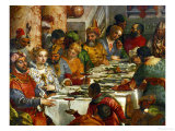 The Wedding at Cana, Photograph Before Restoration Giclée-tryk af Paolo Veronese