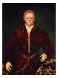 Portrait of a Young Lady, circa 1650 Giclee Print by Jacopo Robusti Tintoretto