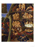 Detail of the Damned in Hell, from the Last Judgement Reproduction procédé giclée par Fra Angelico 