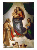 Sistine Madonna, Painted for Pope Julius II as His Present to the City of Piacenza, Italy, 1512-151 Lámina giclée por Raphael