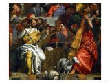 The Wedding at Cana, Photograph Before Restoration Giclée-tryk af Paolo Veronese