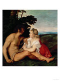 The Three Ages (Detail) Giclee Print by Titian (Tiziano Vecelli) 