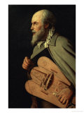 The Hurdy-Gurdy Player, circa 1628-1630 Giclee Print by Georges de La Tour