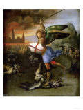 Saint Michael, Painted for Guidobaldo Montefeltro, Duke of Urbino Reproduction procédé giclée par Raphael 