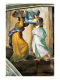The Sistine Chapel; Ceiling Frescos after Restoration, Judith and Holofernes Giclee Print by Michelangelo Buonarroti 