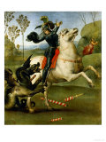 Saint George and the Dragon Reproduction procédé giclée par Raphael 