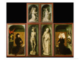 Altar of the Last Judgment, Reverse Panels reproduction procédé giclée par Rogier van der Weyden