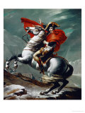 Napoleon (1769-1821) Crossing the Saint Bernhard Pass, 1801/2 Reproduction procédé giclée par Jacques-Louis David