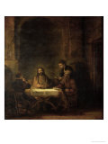 The Disciples at Emmaus, 1648 Reproduction procédé giclée par Rembrandt van Rijn 
