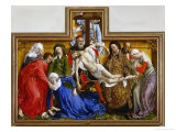 Deposition, circa 1436 reproduction procédé giclée par Rogier van der Weyden