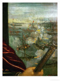 The Sea-Battle of Lepanto reproduction procédé giclée par Jacopo Robusti Tintoretto