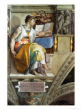 The Sistine Chapel; Ceiling Frescos after Restoration, the Erithrean Sibyl Giclee Print by Michelangelo Buonarroti 