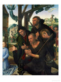 Three Shepherds reproduction procédé giclée par Hugo van der Goes