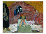 Gathering Grapes at Arles: Human Misery Giclee Print by Paul Gauguin