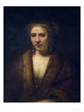 Portrait of Hendrijke Stoffels, 1655 Giclee Print by Rembrandt van Rijn 