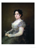 Lady with a Fan Giclee Print by Francisco de Goya