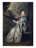 La Finette, Companion Picture to L'Indifferent (40-11-1/21) reproduction procédé giclée par Jean Antoine Watteau