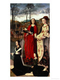 Saint Margaret and Saint Mary Magdalen with Maria Portinari and Her Daughter reproduction procédé giclée par Hugo van der Goes