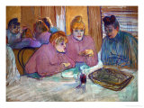 Prostitutes Around a Dinner Table, 1893 Giclee Print by Henri de Toulouse-Lautrec