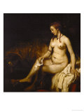Bathseba in the Bath, 1654 Giclee Print by Rembrandt van Rijn 