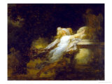 Le Voeux a L'Amour (Love Pledge) Reproduction procédé giclée par Jean-Honoré Fragonard