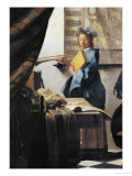 The Painter and His Model as Klio Giclee Print by Jan Vermeer