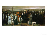 Funeral at Ornans, France, 1849 Giclee Print by Gustave Courbet