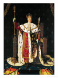 King Charles X in Coronation Robes reproduction procédé giclée par Jean-Auguste-Dominique Ingres