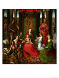 Sacra Conversazione, Altarpiece of St. John the Baptist and St. John the Evangelist, 1474-79 Giclee Print by Hans Memling