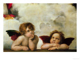 The Two Angels Giclée-Druck von Raphael 