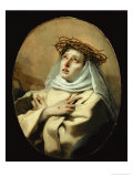 Saint Catherine of Siena, Around 1746 reproduction procédé giclée par Giovanni Battista Tiepolo