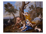Jupiter's Nourishment, 1636-1637 Giclee Print by Nicolas Poussin