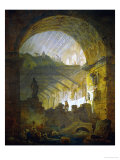 Gallery in Ruins, 1798 Giclee Print by Hubert Robert