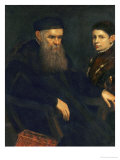 Old Man and Boy, Around 1565 Giclee Print by Jacopo Robusti Tintoretto